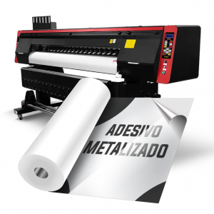 Adesivo vinil metálico impresso • Adesivo vinil metálico • Metro² personalizado • Impressão digital   