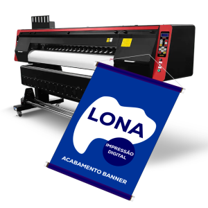 Lona impressa com acabamento banner ou faixa      